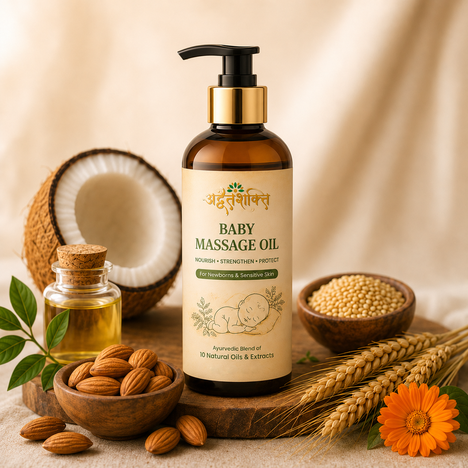 Baby Massage Body Oil | Skin Refresh & Clean | Soft