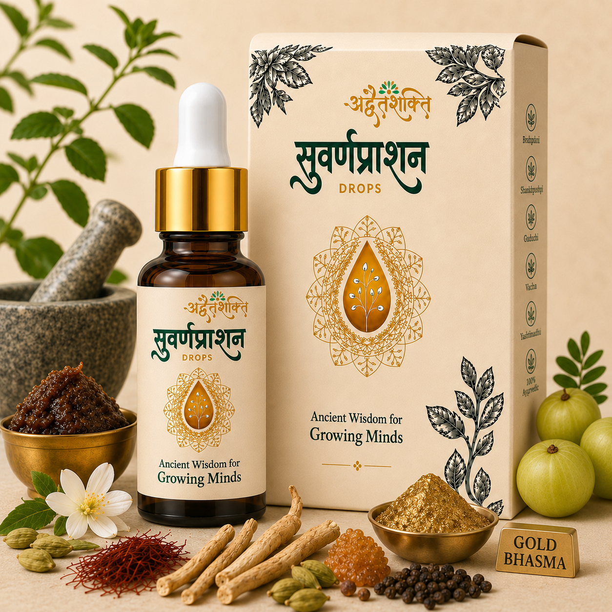 Baalprashan Swarnaprashan Drops | Immunity Booster for Kids & Babies | 0-15 Years